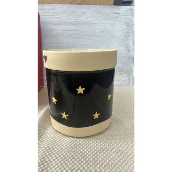 Christmas Cookie Jar Becca Barton ceramic Midnight Snowman CIC7311 - Picture 6 of 14